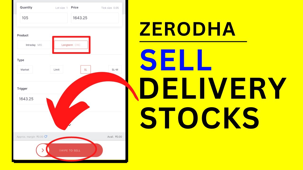 How to Sell Delivery Stocks in Zerodha