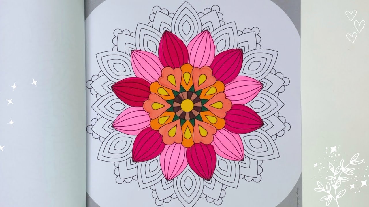 Relaxing Mandala Colouring 🌸🌿 Mandala Colouring for Adults 🔅 Mandala Colouring Book 📒