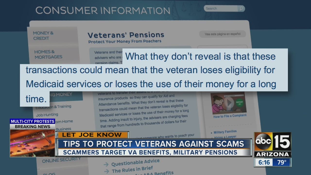 Let Joe Know: How to protect against veteran-related scams