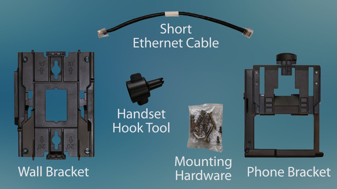 Mitel® 6800i Phone Wall-Mount Kit Tutorial