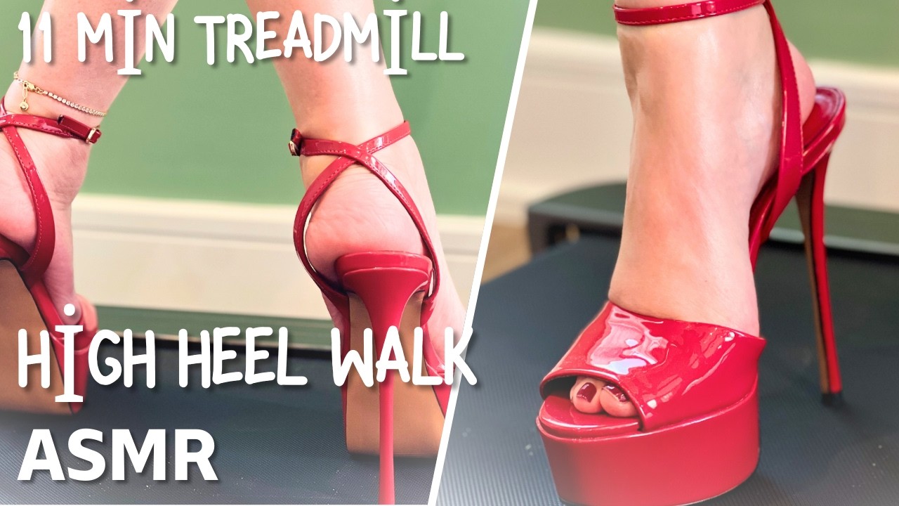 Can I even walk in these? 👠 6-Inch Stiletto Treadmill Challenge