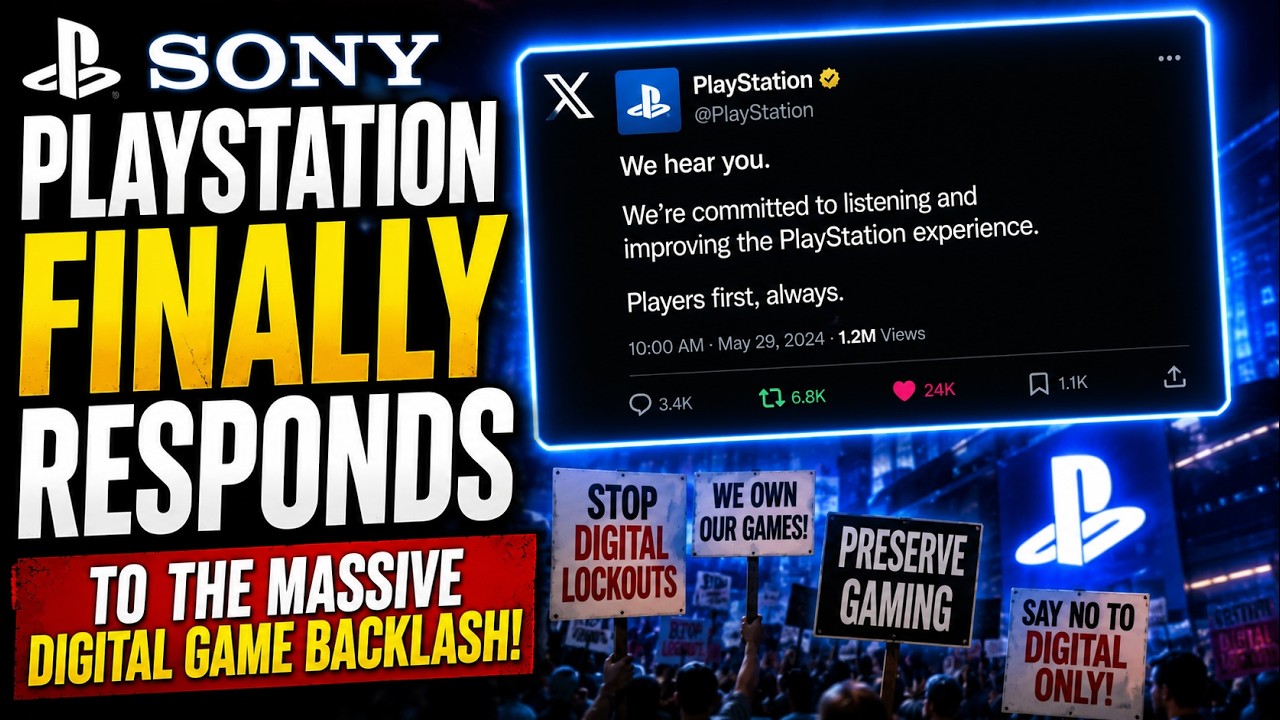 Sony PlayStation НАКОНЕЦ-ТО ответила на масштабную волну критики цифровых игр!