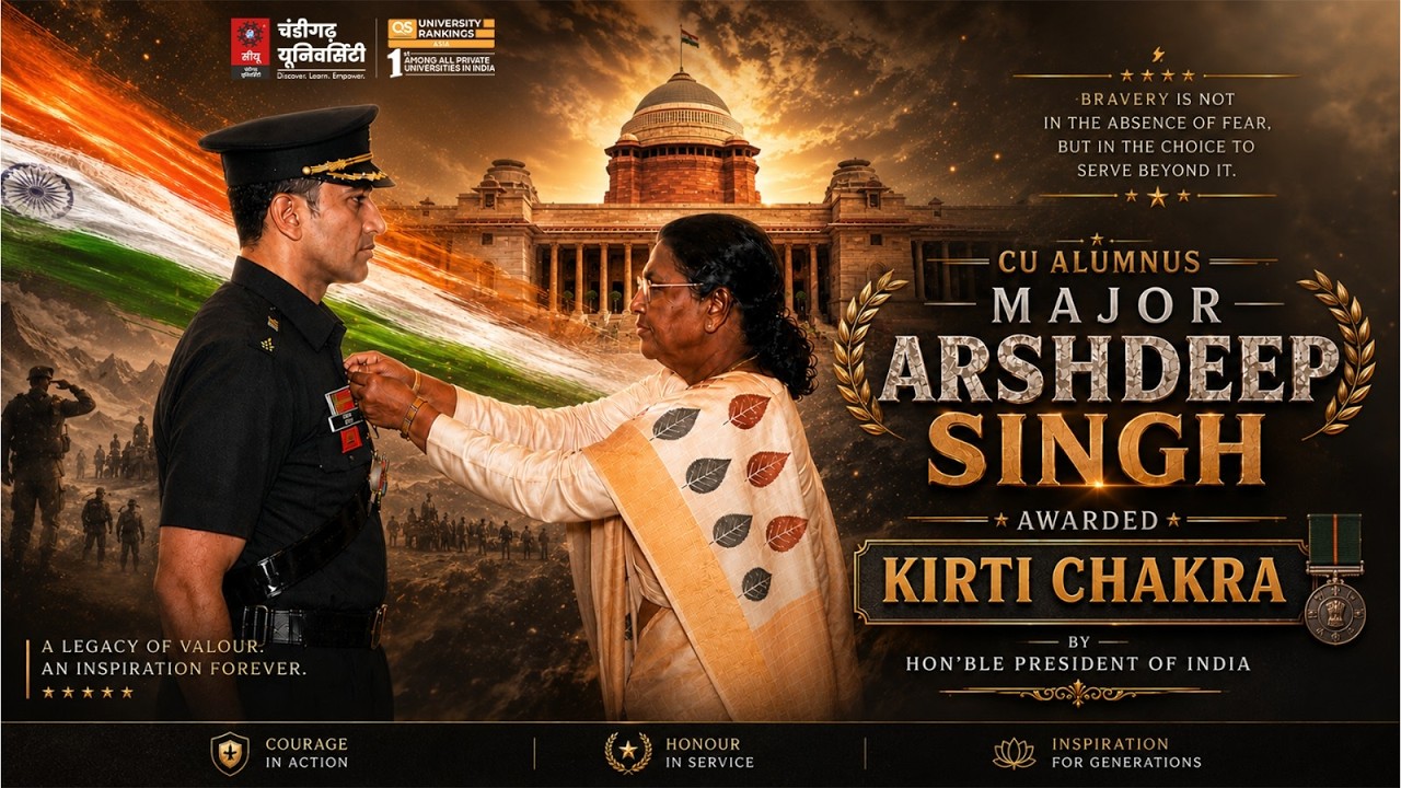 Major Arshdeep Singh Awarded Kirti Chakra | Chandigarh University Alumnus | CU Insights