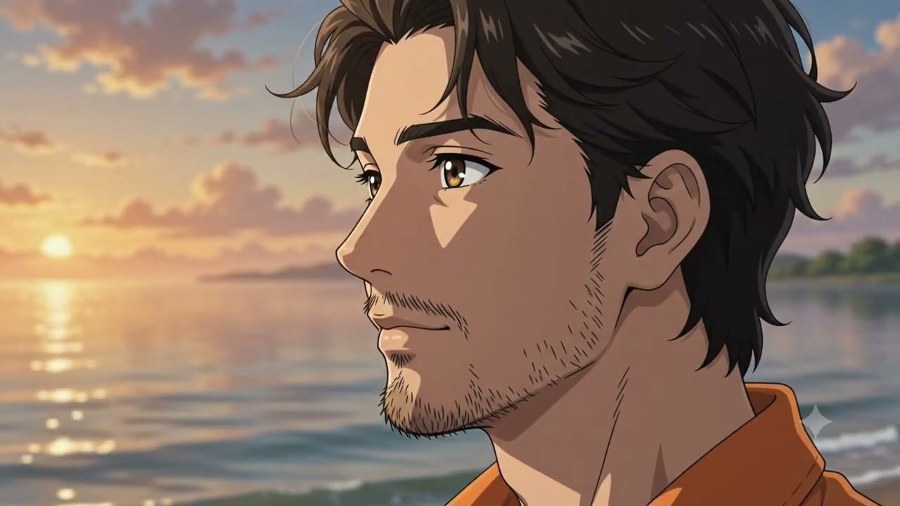 ​Peaceful Sunset by the Water 🌅 Anime Aesthetic lofi relax music 