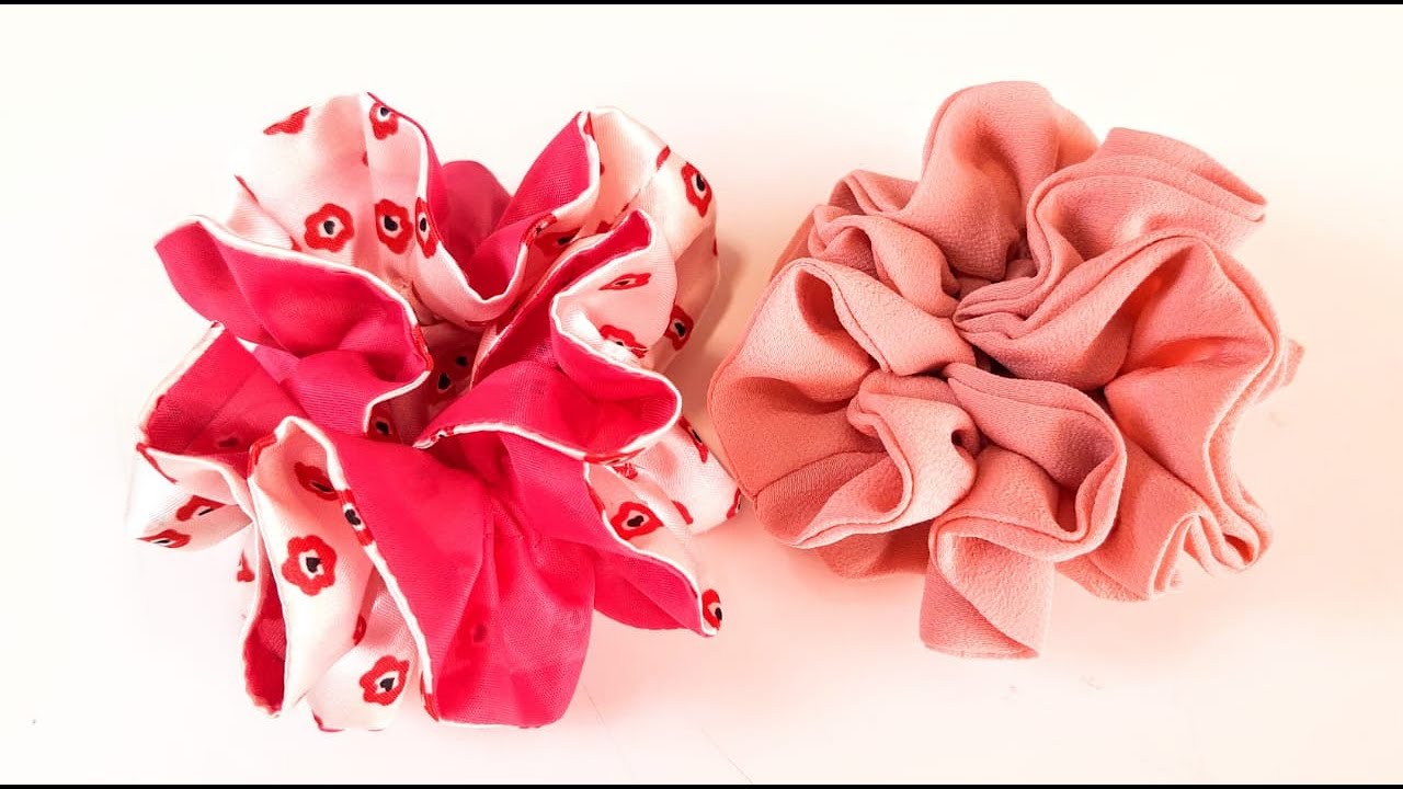 Amarrador de cabelo/xuxinha  em formato de flor - Simples - Passo a passo