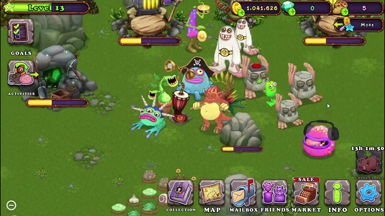 Playing and Learning My Singing Monsters And Showing My Plant Island