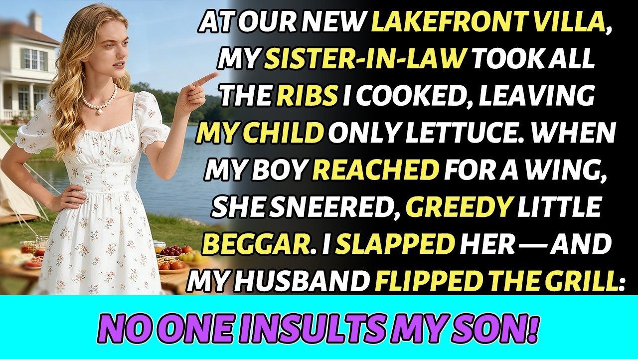SHE CALLED MY SON A “BEGGAR.” I SLAPPED HER — MY HUSBAND FLIPPED THE GRILL.