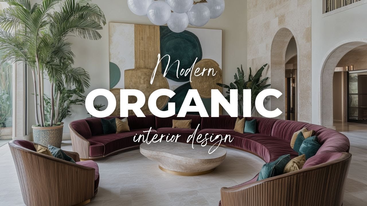 Organic Modern Interior Design : Modern Simplicity Meets Organic Opulence [4K]