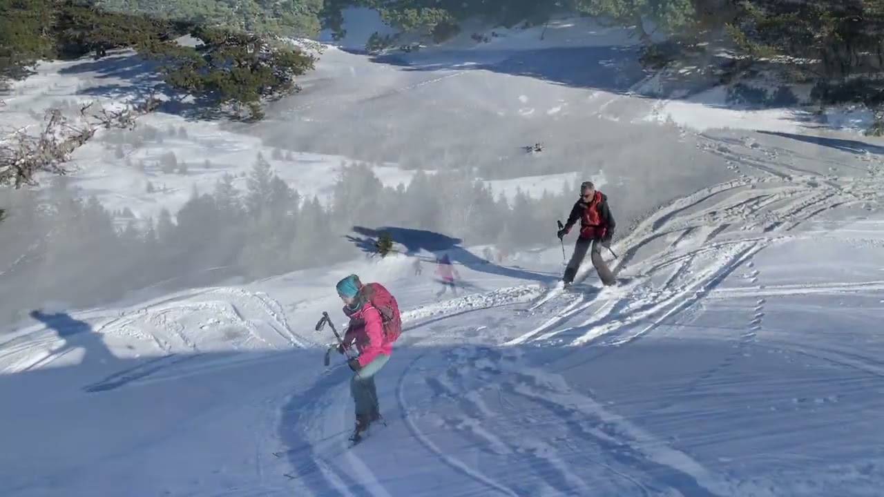 les hauts plateaux de Chartreuse en ski de randonnée nordique         Decembre 2024