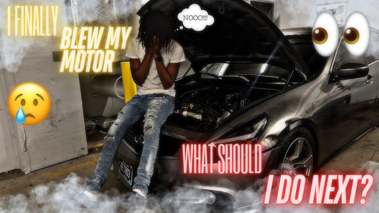 Вот как я взорвался 🤯 Мой двигатель на 115 тысяч миль в моем FBO Infiniti G37🌽👀 (сделайте заметки)📝