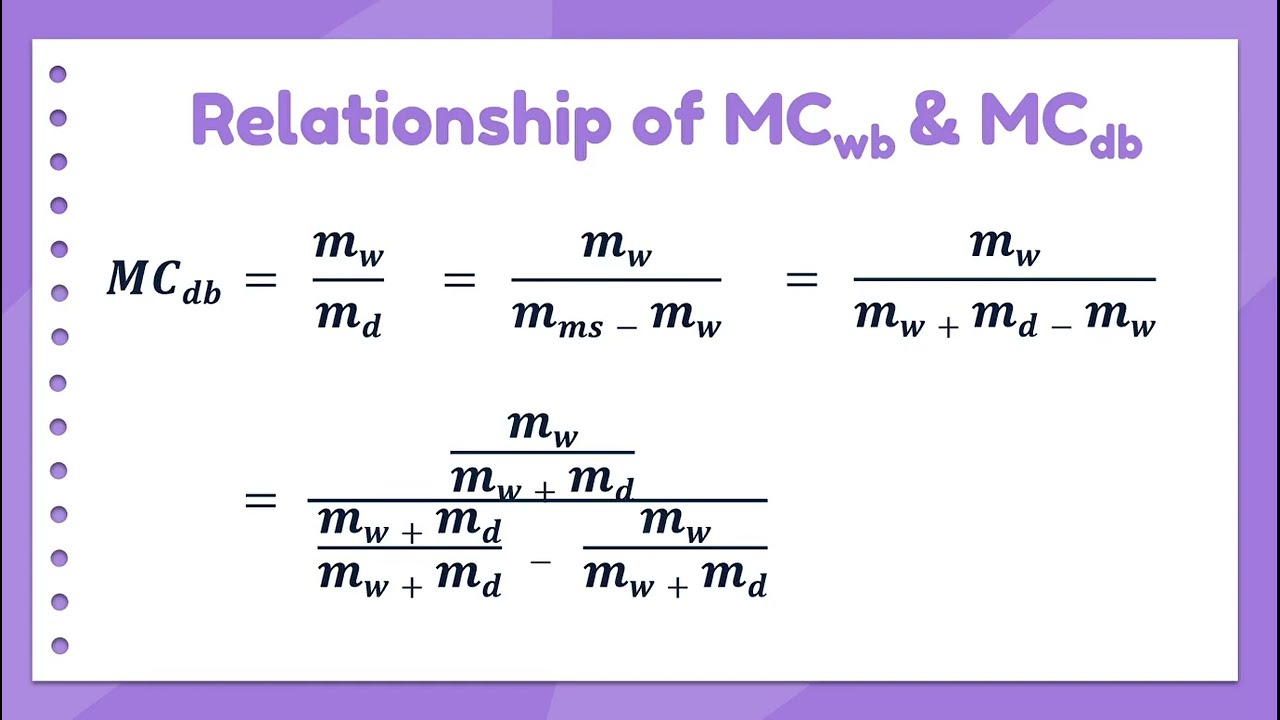 Moisture Content in Food | Wet basis and Dry basis