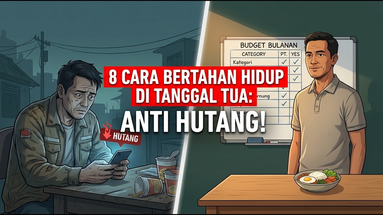 8 CARA BERTAHAN HIDUP DI TANGGAL TUA TANPA HARUS BERHUTANG