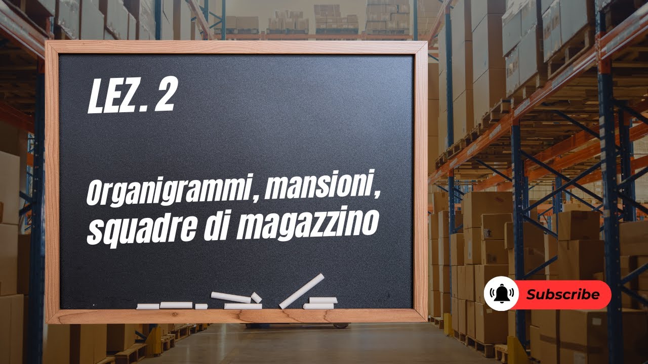 Corso logistica magazzino e trasporti: LEZIONE 2