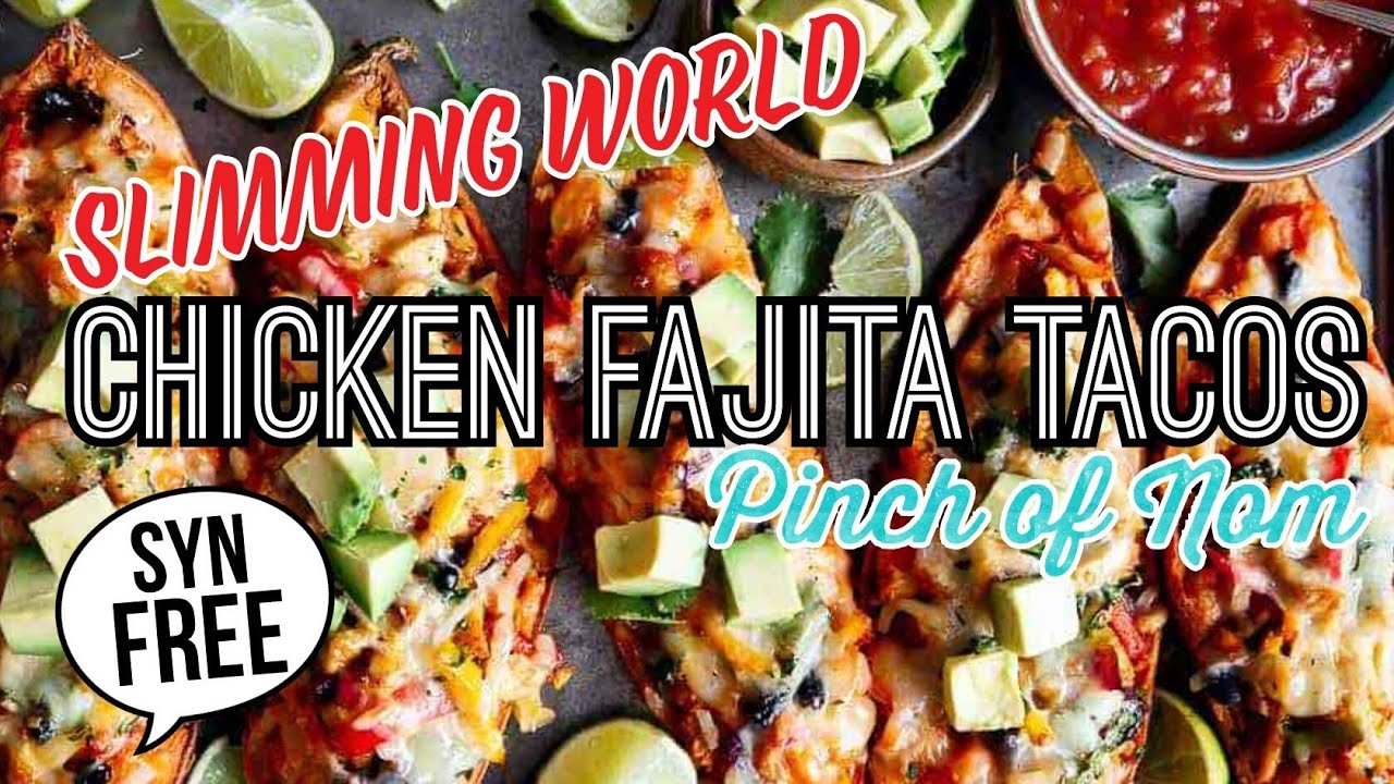 SYN FREE - CHICKEN FAJITA TACOS | SLIMMING WORLD | PINCH OF NOM
