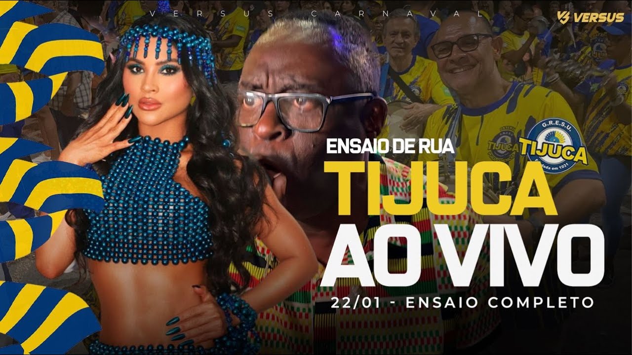 UNIDOS DA TIJUCA 2026 AO VIVO - ÚLTIMO ENSAIO DE RUA NA D1 COMPLETO