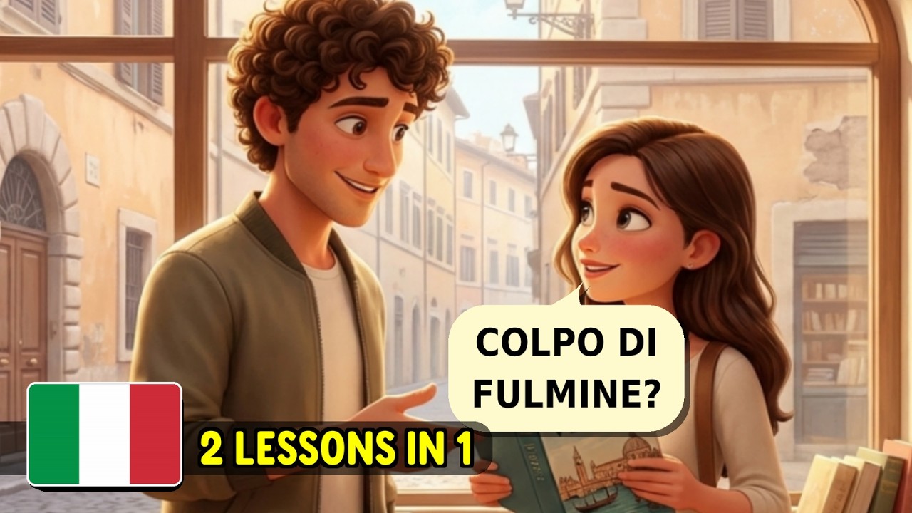 Amore a prima vista? 🇮🇹 Dialogo in Italiano (Livello A1-A2)