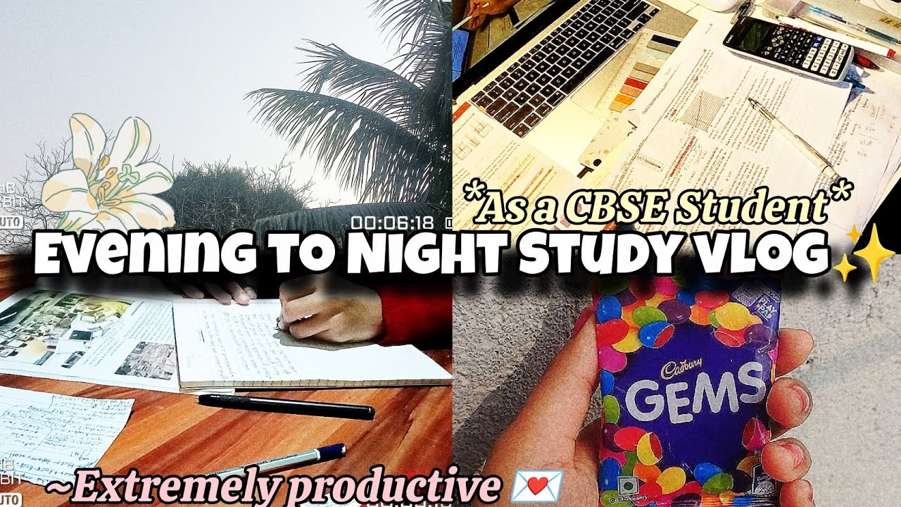 Evening to Night Study Routine!📚🌙| Super Productive Study Vlog..✨💪🏻|As a cbse 7th grader🌷*realistic*