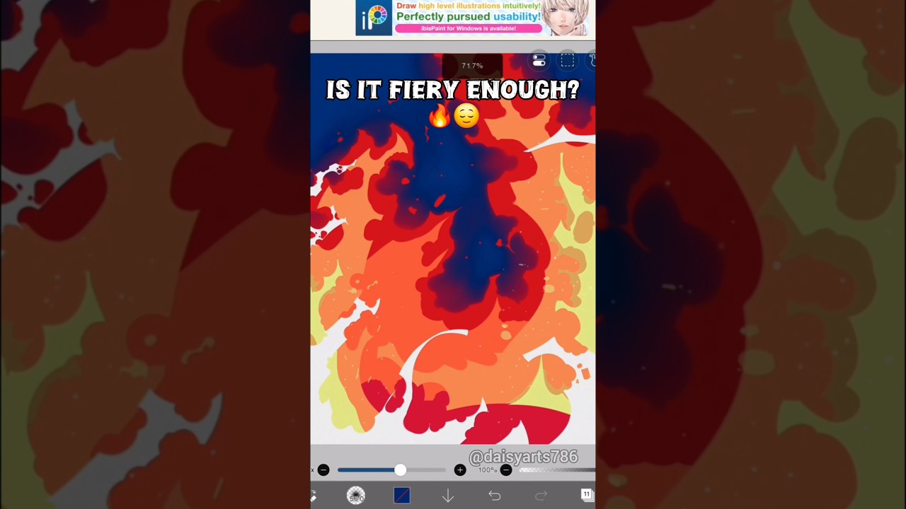 How to draw 🔥FIRE🔥on IbisPaint X #daisyarts786 #ibispaintx #ibispaint