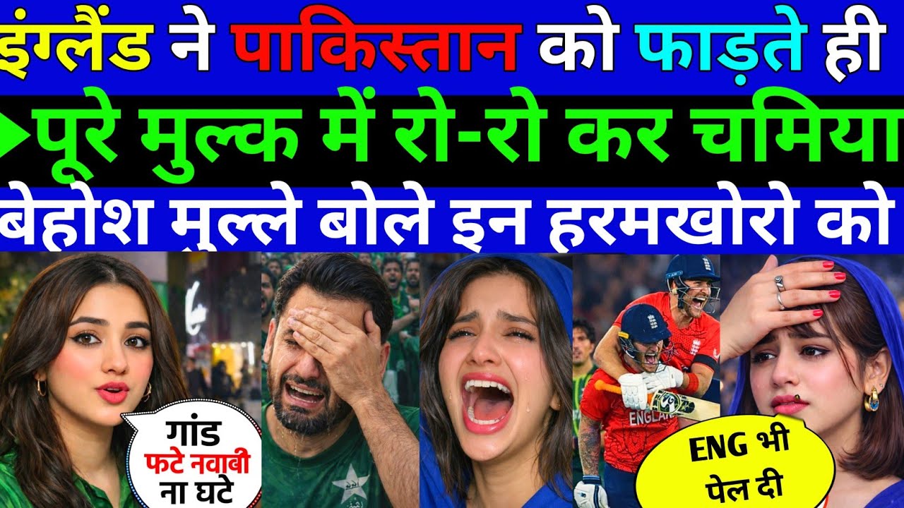 ENG ने 🇵🇰पाकिस्तान को फाड़ते ही पूरे चमिया रो-रो कर बेहोश मुल्ले बोले हरमखोरो||Pak public Reaction