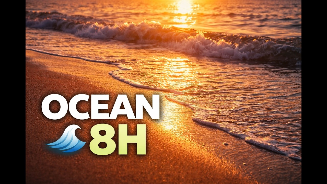 Ocean Waves for Deep Sleep 🌊 Relaxing Sea Sounds & White Noise (8 Hours)