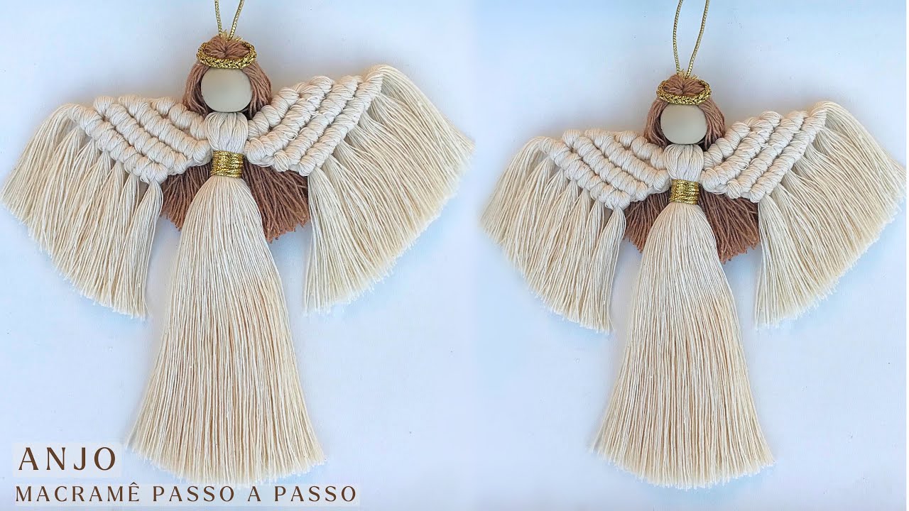 Macramê Angel tutorial | Anjo de macramê passo a passo | macrame christmas
