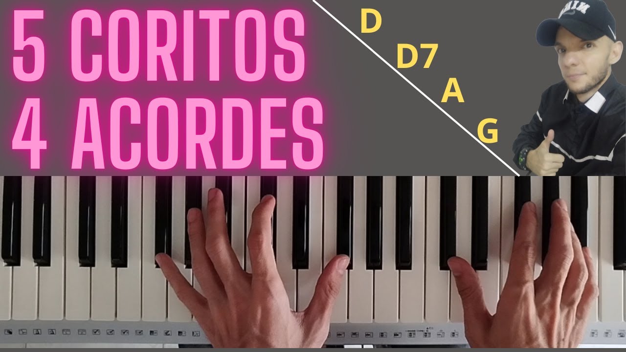 Cadena de 5 CORITOS con solo 4 ACORDES [Muy F&aacute;cil y Sencillo]