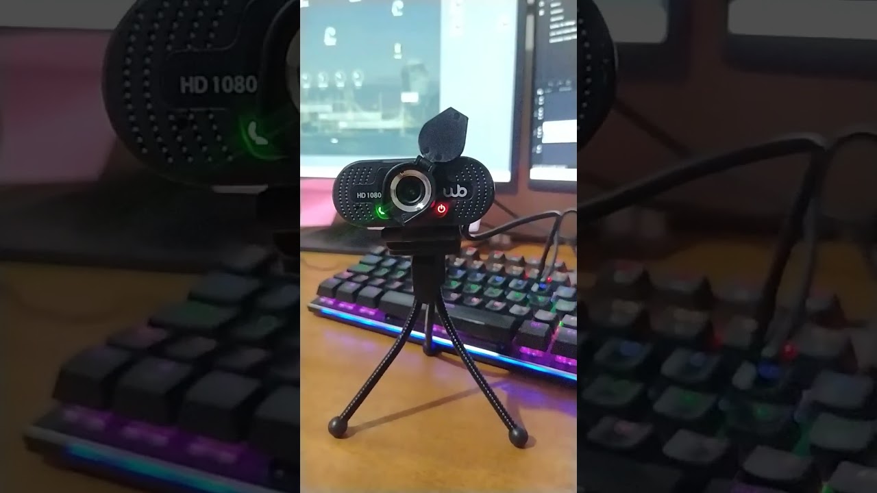 COMPREI webcam Full HD WB boa e BARATA   #webcam #camera #unboxingvideo