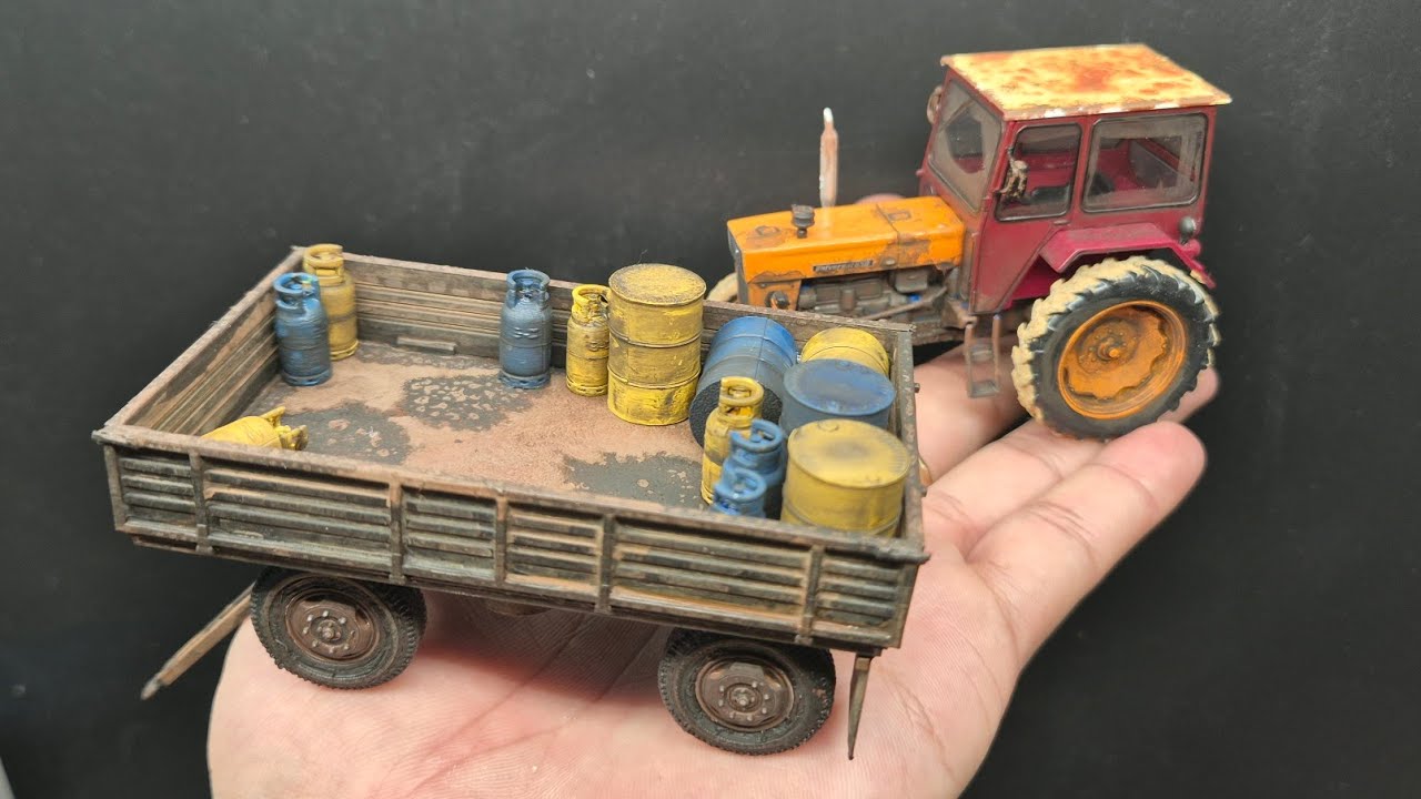 Building a Weathered Romanian Farm Trailer | 1:43 Scale 3D Printed Model