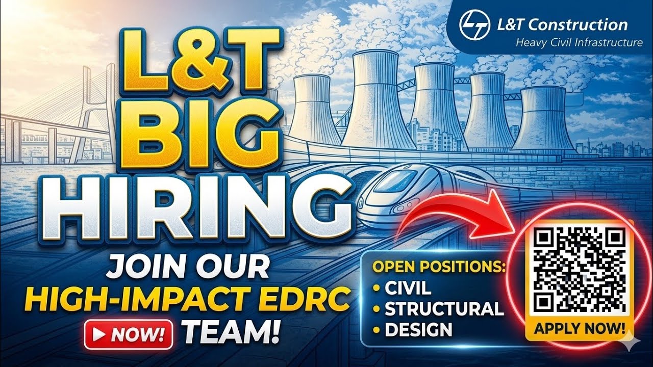 L&T Heavy Civil Infrastructure Recruitment 2026 | Civil Engineer Jobs | Apply Online