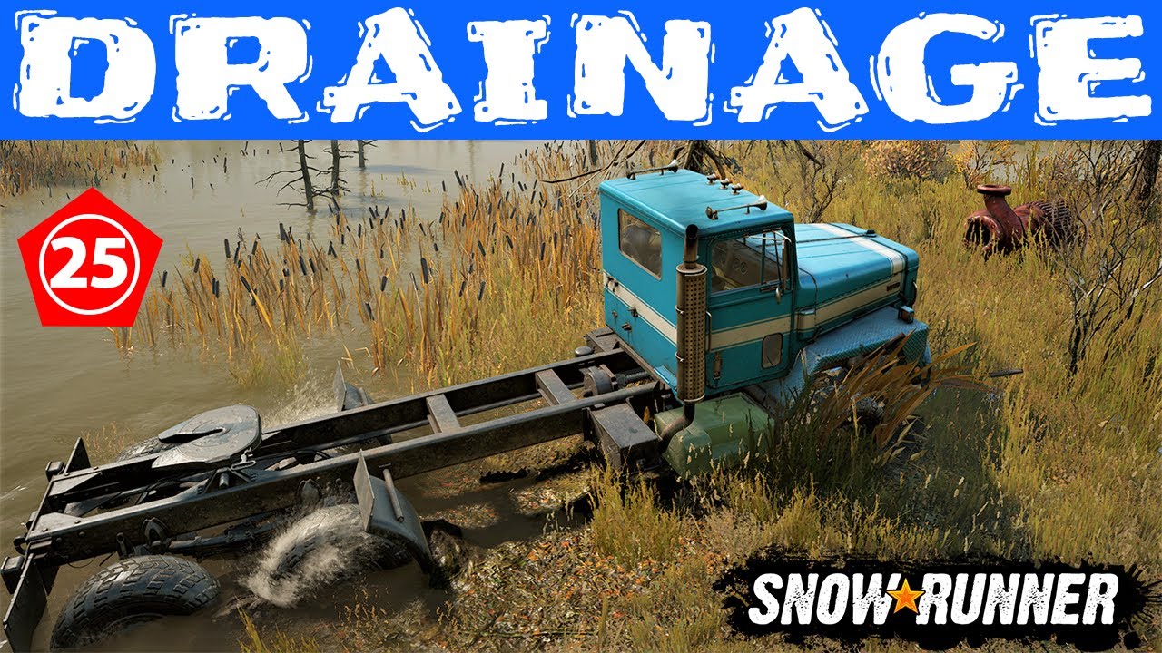 Snowrunner - DRAINAGE in Black River, Michigan | International Paystar 5070 | Gameplay|Complete task
