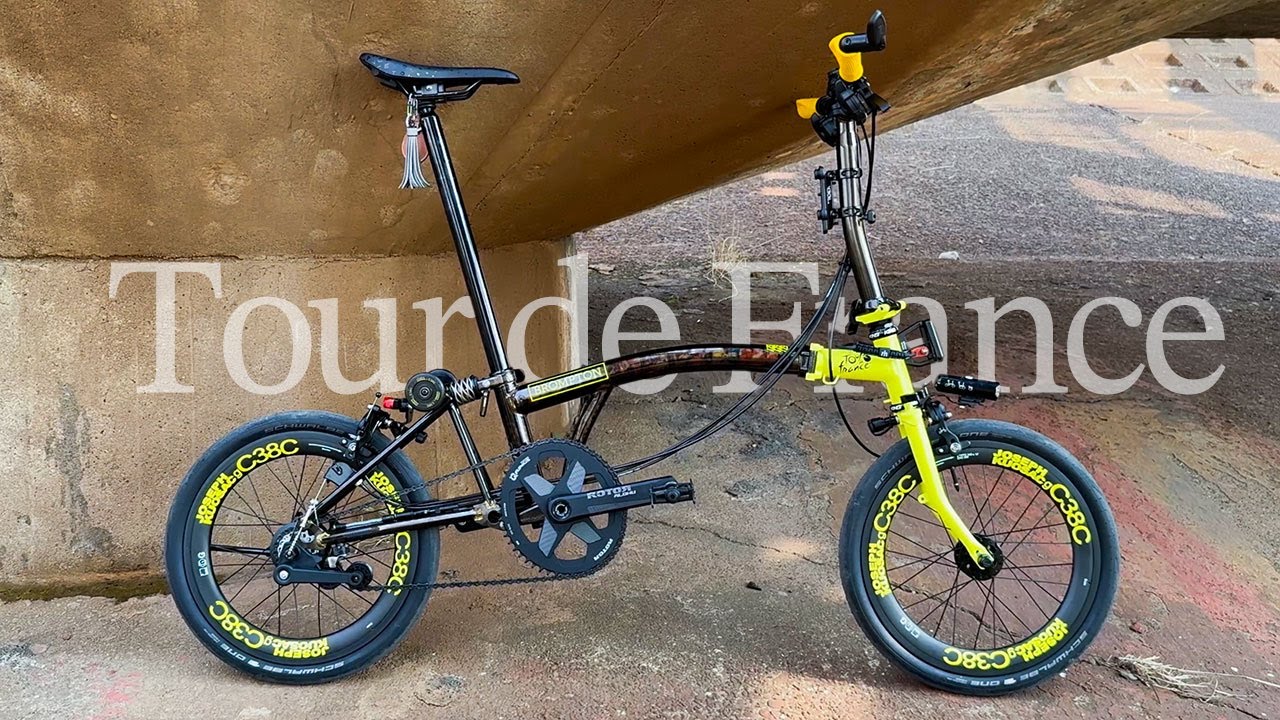 BROMPTON Tour de France custom 2025 辰巳出版 『BROMPTONカスタムブック』の123ページ（No.24）で紹介された車体をゆっくりながめる