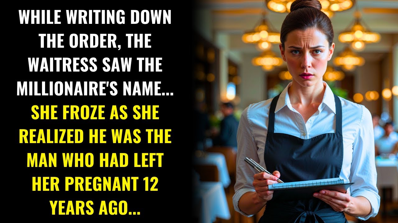 THE WAITRESS FROZE WHEN SHE SAW THAT THE MILLIONAIRE WAS THE SAME MAN WHO HAD ABANDONED HER...