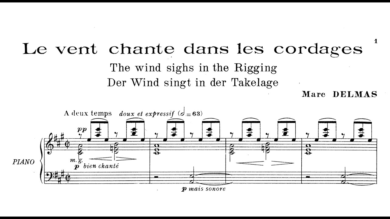 Marc Delmas: The wind sighs in the Rigging