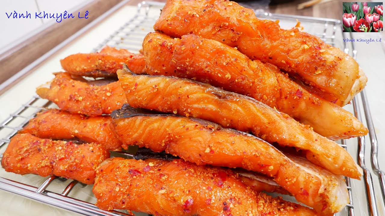 Cá Khô 1 Nắng - Cá Khô Tẩm Gia Vị Không cần Phơi Nắng, Khô Cá Hồi - DRIED SALMON by Vanh Khuyen