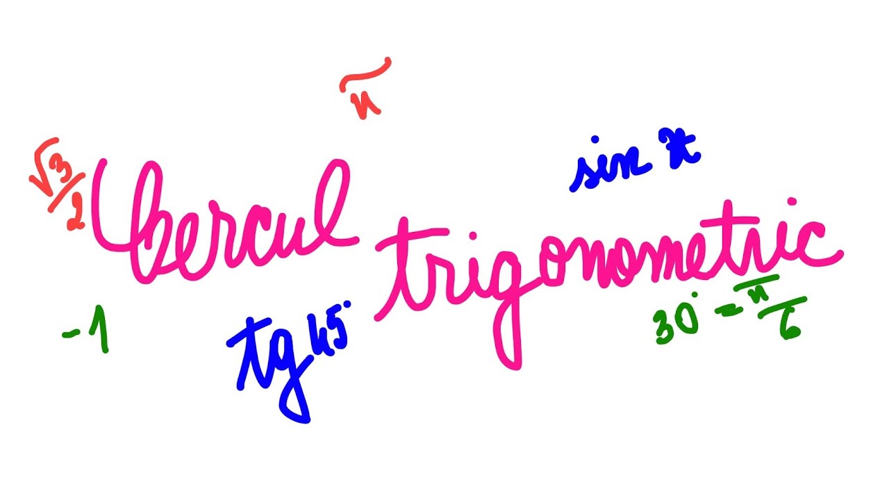 clasa a 9 a: Cercul trigonometric
