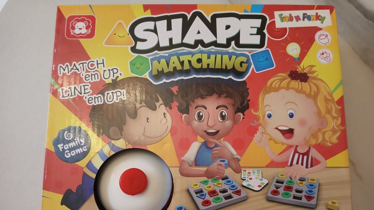 Shape Matching Game # Three plus years kids game # Family Game # Kids Focus improving games