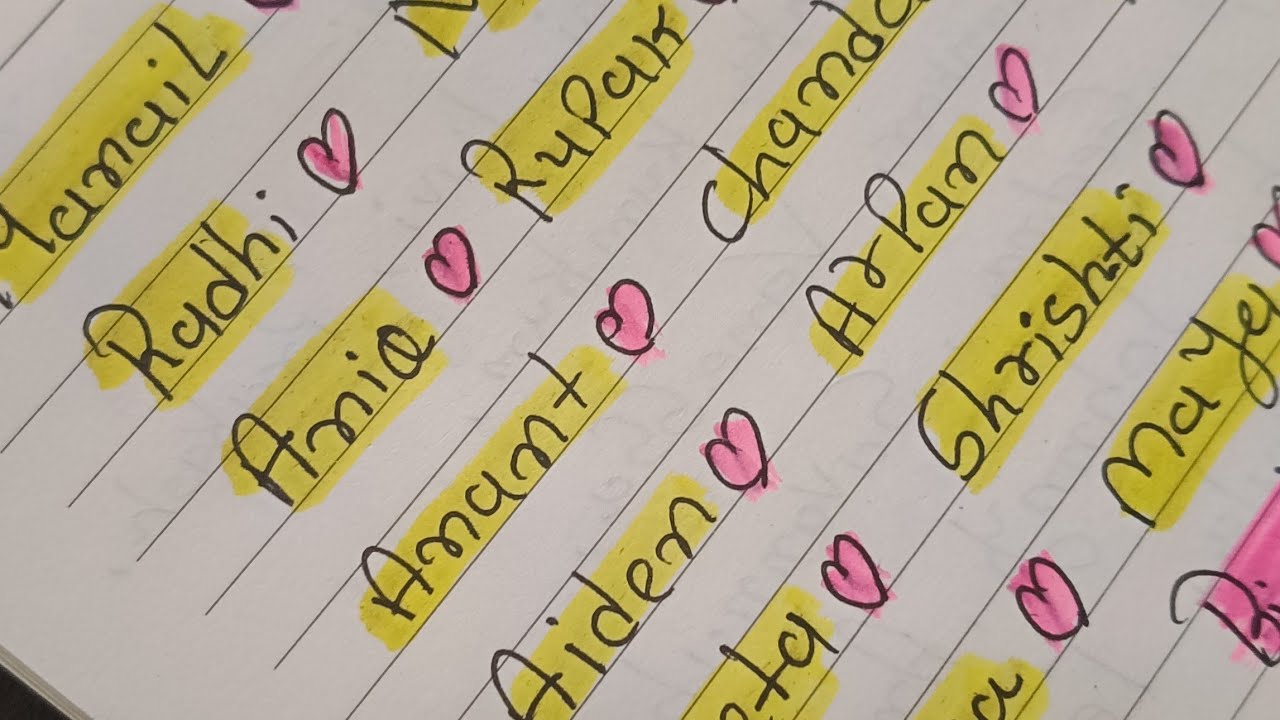 Arty.crafty is live Names ❤️ calligraphy lettering ❤️