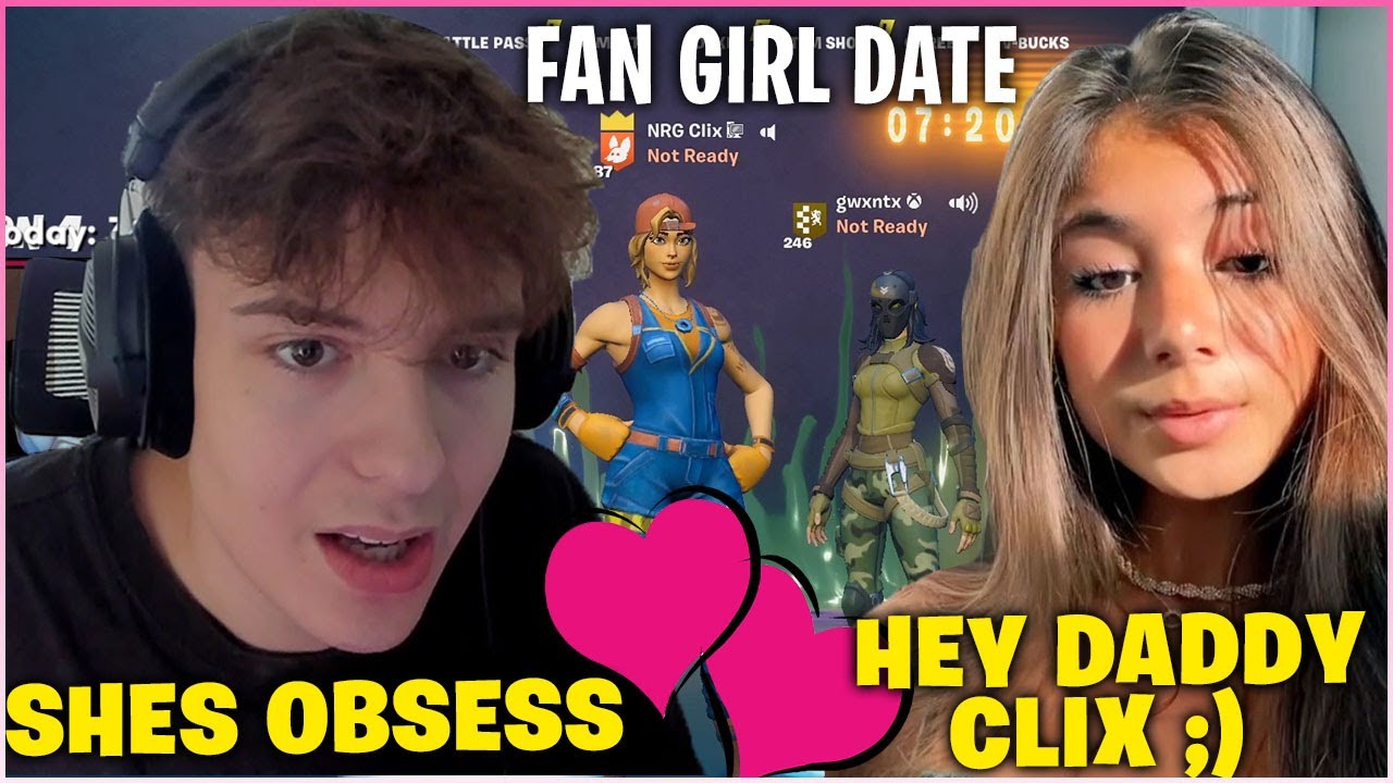 CLIX Can't Stop *BLUSHING* After Going On A DATE  With The Most OBSESSIVE FAN GIRL On Live Stream!