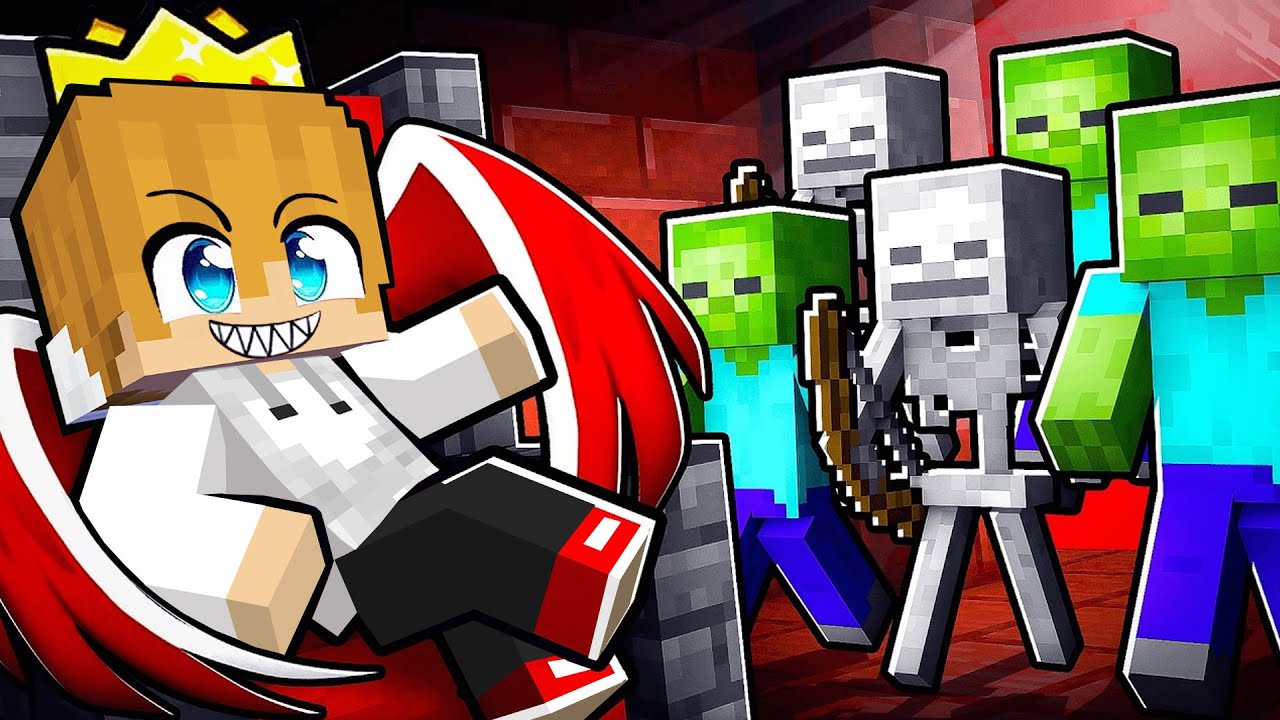 Becoming a MONSTER KING in Minecraft!