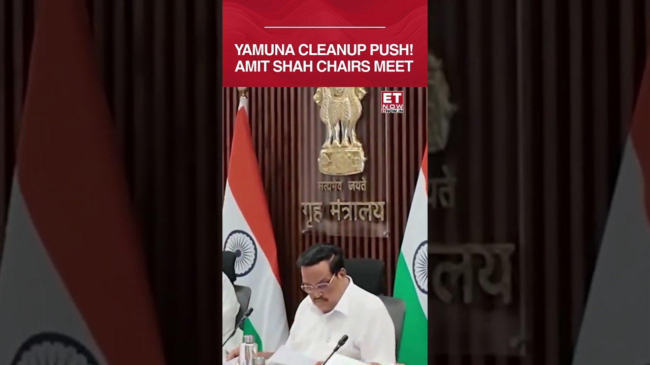 Amit Shah Chairs High-Level Yamuna Revival Meet In Delhi: Big Clean-Up Push Begins #shorts #amitshah