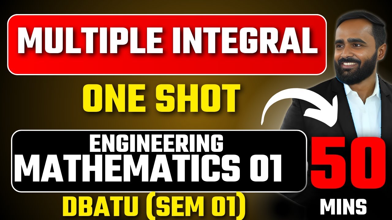 Multiple Integral|One Shot|Dbatu|Engineering Mathematics 1|Pradeep Giri Sir