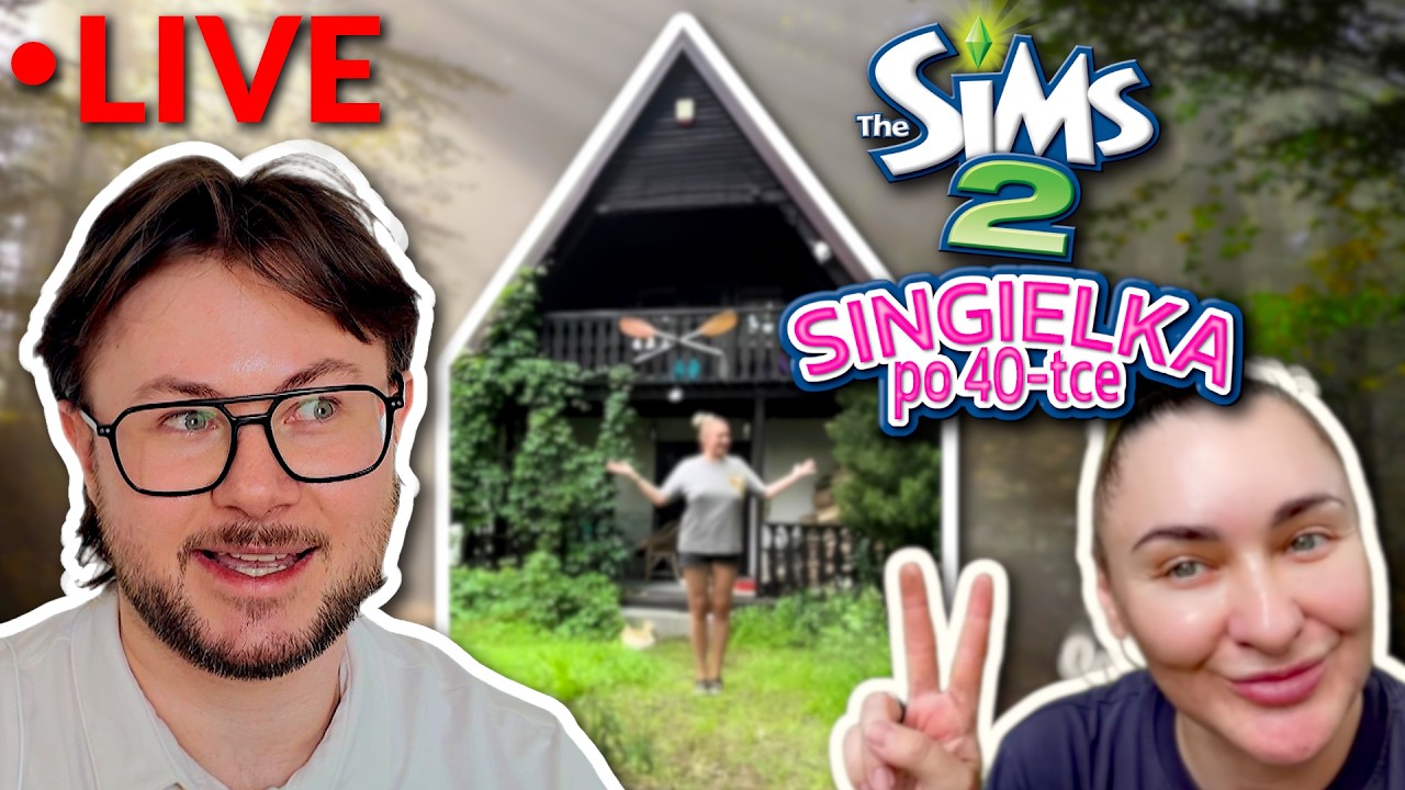 Mazurska Chata SZUSZy ❤️ Budowa w The Sims 2 #nażywo #LIVE