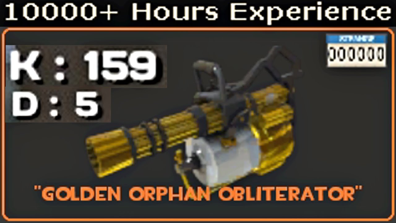Golden Orphan Obliterator🔸10000+ Hours Experience (TF2 Gameplay)