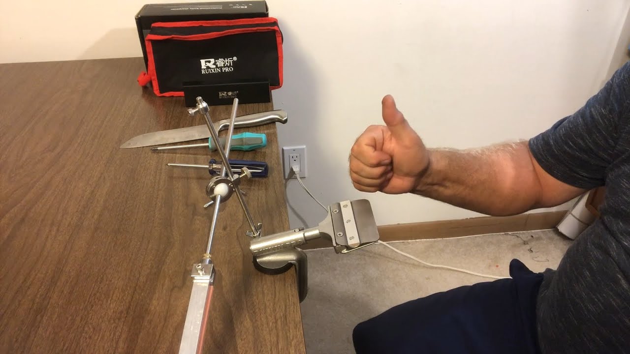 HOW TO level a RUIXIN PRO Knife Sharpener RUIXIN PRO RX-800