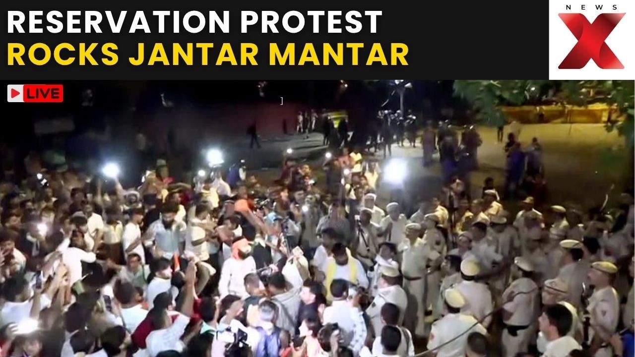 Reservation Protest at Jantar Mantar LIVE: Protesters Allege Police Crackdown, Roads Shut