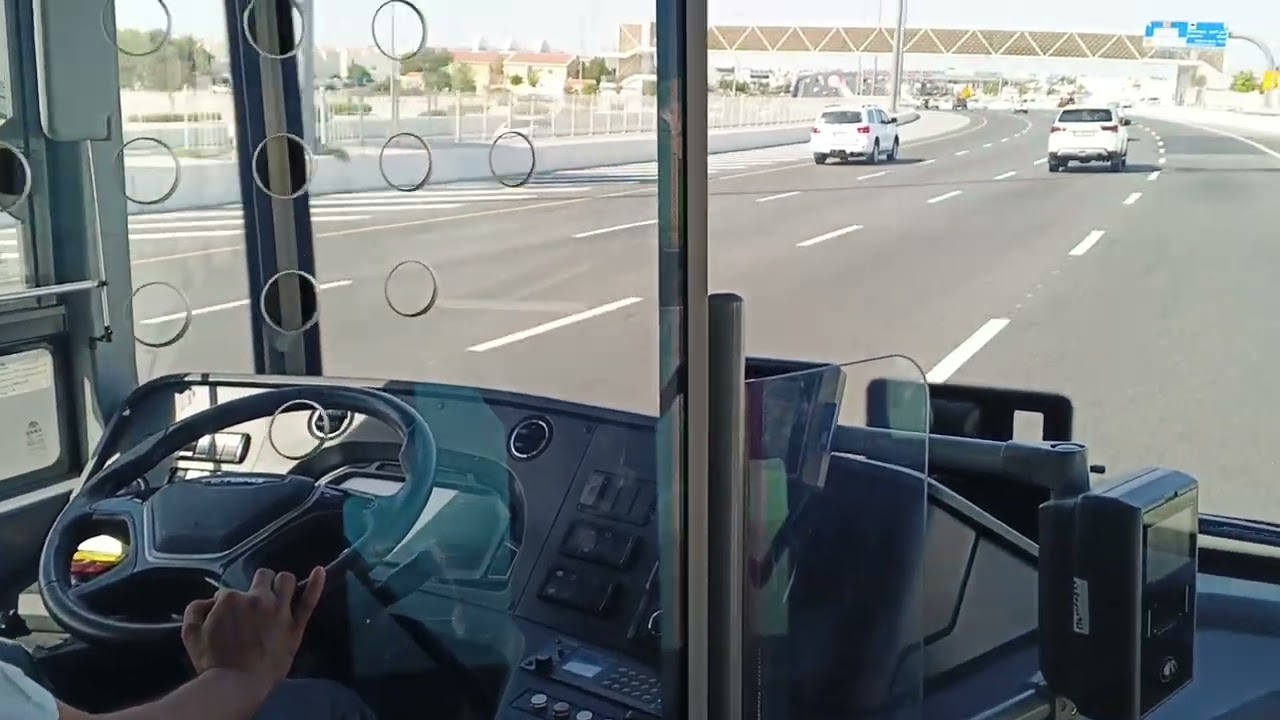 Driving on Qatar roads Via Alshamal Road #travel 
