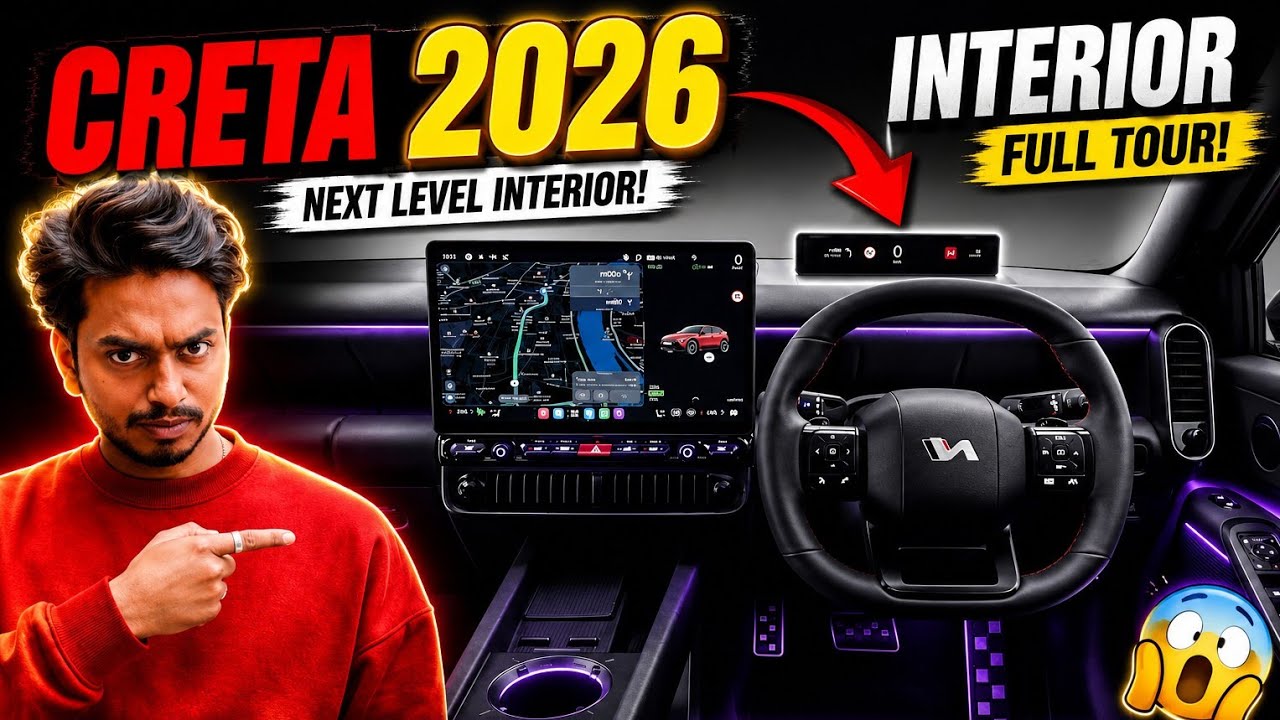 Hyundai Creta 2026 😱 Tesla जैसी Tech! Pleos Connect + AWD Hybrid 🔥