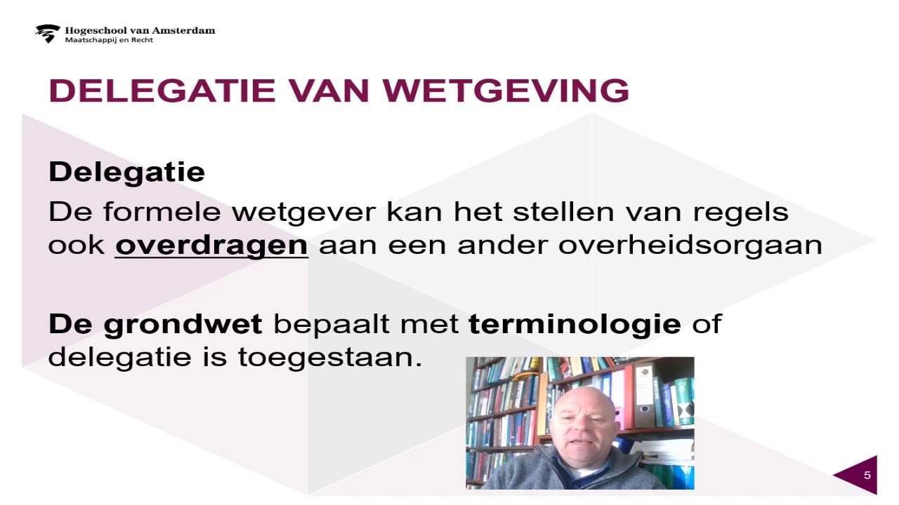 Delegatie van wetgeving