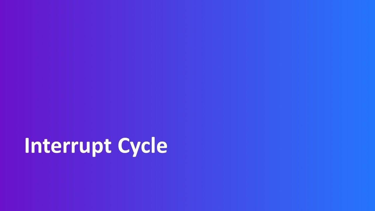 Ch - 5 | Tutorial - 12 | Interrupt Cycle | Input Output Organization | CO / COA