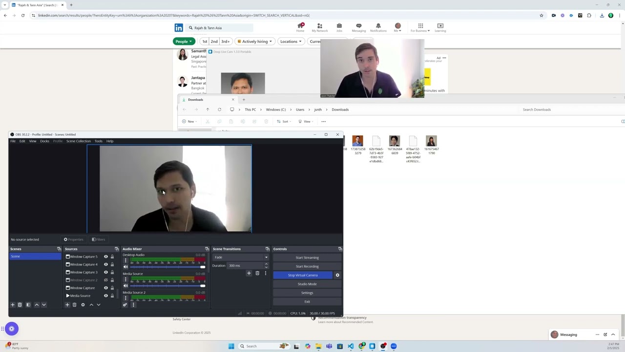 Deepfake Live Example
